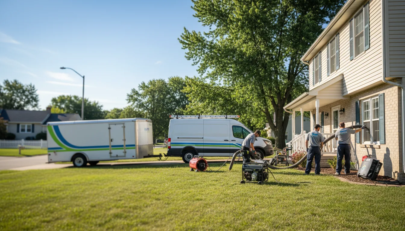 Flooded Basement Restoration And Cleanup With Repair in Dearborn, MI near me
